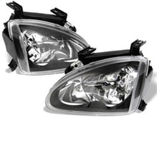 Cargar imagen en el visor de la galería, Spyder Honda Del Sol 93-97 Crystal Headlights Black HD-YD-HD93-BK