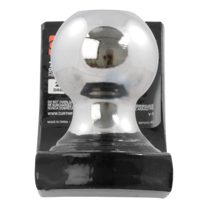 Curt Fusion Ball Mount w/2in Ball (2in Shank 7500lbs 2in Drop)