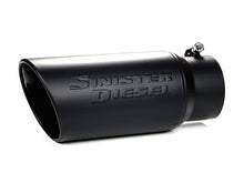 Cargar imagen en el visor de la galería, Sinister Diesel Universal Black Ceramic Coated Stainless Steel Exhaust Tip (4in to 5in)