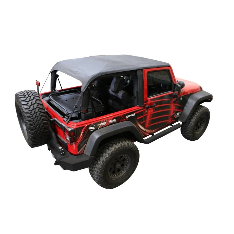 Rampage 2007-2018 Jeep Wrangler(JK) Frameless Trail Plus Top Kit - Black