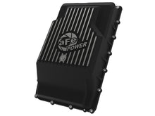 Cargar imagen en el visor de la galería, aFe 17-24 Ford F-150 10R60/10R80 Pro Series Rear Transmission Pan Black w/ Machined Fins