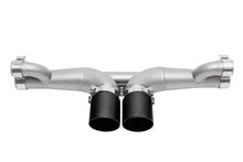 Cargar imagen en el visor de la galería, SOUL 14-19 Porsche 991 GT3 Center Muffler Bypass Exhaust - 4in Straight Cut Satin Black Tips