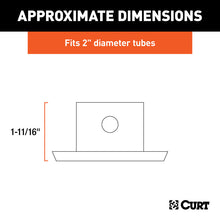 Load image into Gallery viewer, Curt Pin-On Jack Foot (Fits 2in Tube 2000lbs 1-11/16in Height)