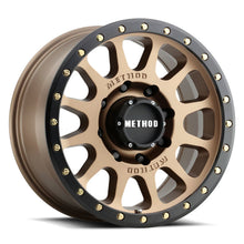 Cargar imagen en el visor de la galería, Method MR305 NV HD 18x9 +18mm Offset 8x6.5 130.81mm CB Method Bronze/Black Street Loc Wheel