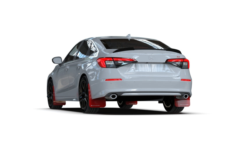 Rally Armor 22-26 Honda Civic/Civic Si/Sport Black UR Mud Flap w/Blue Logo
