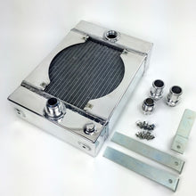 Cargar imagen en el visor de la galería, CSF Universal Drag Race / Tuck Radiator w/9in Spal Fan - 10.5in H x 10in L x 3.6in W