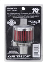 Cargar imagen en el visor de la galería, K&amp;N 3/4 inch ID 2 inch OD 1.5 inch H Clamp On Crankcase Vent Filter
