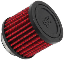 Cargar imagen en el visor de la galería, K&amp;N 1.5in Flange ID x 3in OD x 2.5in H Rubber Base Crankcase Vent Filter