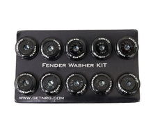 Cargar imagen en el visor de la galería, NRG Fender Washer Kit w/Color Matched M6 Bolt Rivets For Plastic (Black) - Set of 10