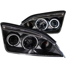 Cargar imagen en el visor de la galería, ANZO 2005-2007 Ford Focus Projector Headlights w/ Halo Black