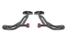 Cargar imagen en el visor de la galería, BMR 10-14 Ford Mustang Adj. Lower A-Arms Delrin/Rod End w/ 19mm STD. Ball Joint - Black Hammertone