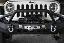Cargar imagen en el visor de la galería, DV8 Offroad 07-18 Jeep Wrangler JK/JL FS-8 Mid Length Steel Front Bumper w/ LED Lights