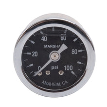 Cargar imagen en el visor de la galería, Russell Performance 100 psi fuel pressure gauge (Liquid-filled)