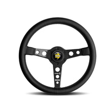 Cargar imagen en el visor de la galería, Momo Prototipo 6C Steering Wheel 350 mm - Black Leather/Gry St/Cbn Fbr Spoke