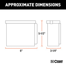 Cargar imagen en el visor de la galería, Curt 6in x 5-1/2in x 3-1/4in Breakaway Battery Case w/Lockable Tab