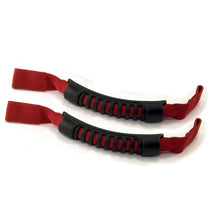 Cargar imagen en el visor de la galería, Rugged Ridge Front Headrest Grab Handles Red 07-20 JK/JL/JT