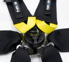Cargar imagen en el visor de la galería, NRG FIA 6pt 2in. Shoulder Belt for HANS Device/ Rotary Cam Lock Buckle/ 3in. Waist Belt - Black