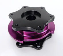 Cargar imagen en el visor de la galería, NRG Quick Release SFI SPEC 42.1 - Shiny Black Body / Shiny Purple Ring