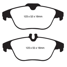 Cargar imagen en el visor de la galería, EBC 12-14 Mercedes-Benz C250 (W204) 1.8 Turbo Redstuff Rear Brake Pads