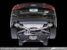 Cargar imagen en el visor de la galería, AWE Tuning Audi C7.5 A6 3.0T Touring Edition Exhaust - Quad Outlet Diamond Black Tips