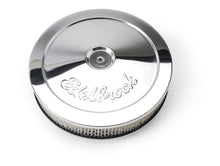 Cargar imagen en el visor de la galería, Edelbrock Air Cleaner Pro-Flo Series Round Steel Top Paper Element 10In Dia X 3 5In Chrome