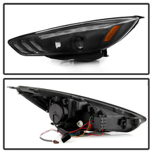 Cargar imagen en el visor de la galería, Spyder 15-18 Ford Focus Projector Headlights - Seq Turn Light Bar - Black PRO-YD-FF15-LBSEQ-BK