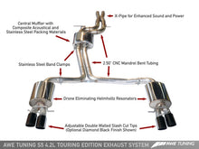 Cargar imagen en el visor de la galería, AWE Tuning Audi B8 S5 4.2L Touring Edition Exhaust System - Polished Silver Tips