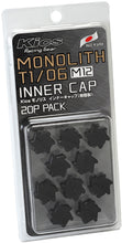 Cargar imagen en el visor de la galería, Project Kics M12 Monolith Cap - Black (Only Works For M12 Monolith Lugs) - 20 Pcs