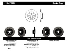 Cargar imagen en el visor de la galería, StopTech 02-10 WRX Drilled Left Front Rotor