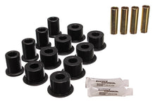Cargar imagen en el visor de la galería, Energy Suspension 95-97 Toyota Tacoma / 89 4Runner / 89-95 Pick Up Black Rear Leaf Spring Shackle Bu