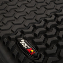 Cargar imagen en el visor de la galería, Rugged Ridge Floor Liner Front/Rear Black 2018-2020 Jeep Wrangler JL 4 Dr