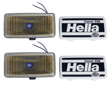 Cargar imagen en el visor de la galería, Hella 550 Series 55W 12V H3 Fog Lamp Kit - Amber