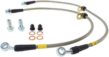 Cargar imagen en el visor de la galería, StopTech 02-05 Honda Civic Stainless Steel Front Brake Line Kit