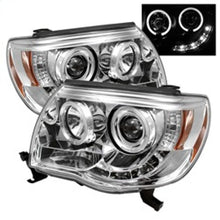 Cargar imagen en el visor de la galería, Spyder Toyota Tacoma 05-11 Projector Headlights LED Halo LED Chrome High H1 Low H1 PRO-YD-TT05-HL-C