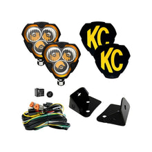 Cargar imagen en el visor de la galería, KC HiLiTES Jeep JK FLEX ERA 3 2-Light Sys Pillar Mount (40W Combo Beam)