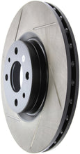 Cargar imagen en el visor de la galería, StopTech Slotted Sport Front Left Brake Rotor 12-14 Fiat 500 Abarth