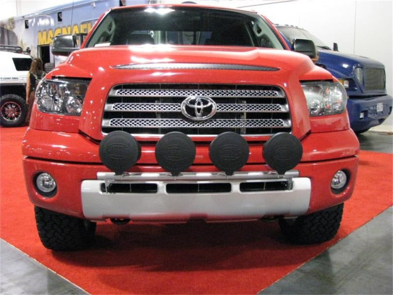 N-Fab Light Bar 07-13 Toyota Tundra - Gloss Black - Light Tabs