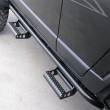 Cargar imagen en el visor de la galería, N-Fab RKR Rails 97-06 Jeep Wrangler TJ/BJ 2 Door All - Tex. Black - 1.75in - w/ Detachable Steps