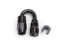 Cargar imagen en el visor de la galería, Russell Performance 3/8in SAE Quick Disc Female to -6 Hose Black 180 Degree Hose End