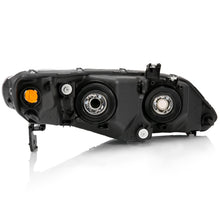 Cargar imagen en el visor de la galería, ANZO 2006-2011 Honda Civic 4 Door Crystal Headlight Black Amber (OE Replacement)