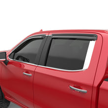 Cargar imagen en el visor de la galería, EGR 2019 Chevy 1500 Crew Cab Tape-On Window Visors - Set of 4 Dark Smoke