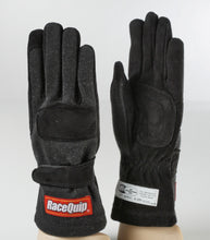 Cargar imagen en el visor de la galería, RaceQuip Black 2-Layer SFI-5 Glove Kid - Xsm K7