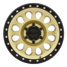 Cargar imagen en el visor de la galería, Method MR315 17x8.5 0mm Offset 6x5.5 106.25mm CB Gold/Black Street Loc Wheel