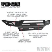 Load image into Gallery viewer, Westin 16-19 Chevy/GMC  Silverado/Sierra 1500 Pro-Mod Front Bumper