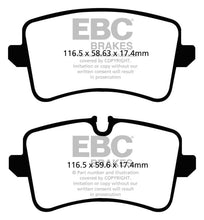Cargar imagen en el visor de la galería, EBC 11 Audi A6 2.0 Turbo Redstuff Rear Brake Pads