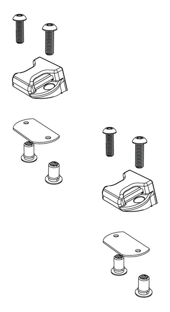 BAK BAKFlip Top Side Buckle End Clips Qty 2 (w/ Hardware)