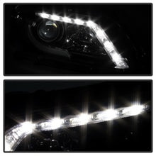 Cargar imagen en el visor de la galería, Spyder Honda Accord 2013-2015 4DR Projector Headlights Light Bar DRL Black PRO-YD-HA13-LBDRL-BK