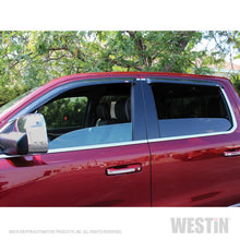 Cargar imagen en el visor de la galería, Westin 2019 RAM 1500 Crew Cab (Non Classic) Wade Slim Wind Deflector 4pc - Smoke