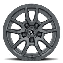 Cargar imagen en el visor de la galería, ICON Vector 5 17x8.5 5x5 -6mm Offset 4.5in BS 71.5mm Bore Satin Black Wheel