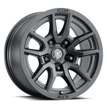 Cargar imagen en el visor de la galería, ICON Vector 5 17x8.5 5x5 -6mm Offset 4.5in BS 71.5mm Bore Satin Black Wheel